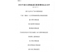 重磅！紹興港入選2020年浙江省物流園區(qū)提質(zhì)增效
